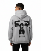Pluto Cross Face Heavyweight Sunfade Oversized Hoodie