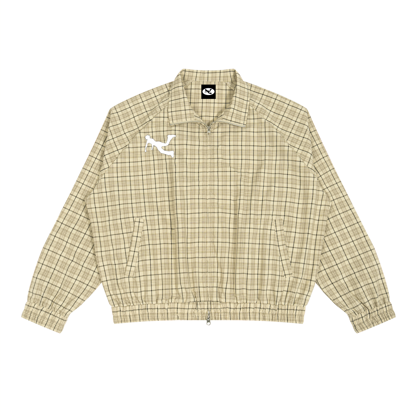 Plaid,Fullzip,Sweater