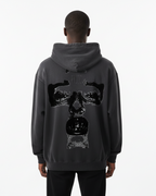 Pluto Cross Face Heavyweight Sunfade Oversized Hoodie
