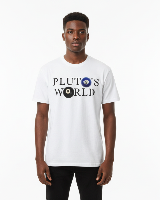 Plutos World Billiards Cotton Tee-Shirt