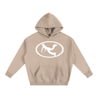Pluto W Oval Logo Oversize Fleeced Hoodie