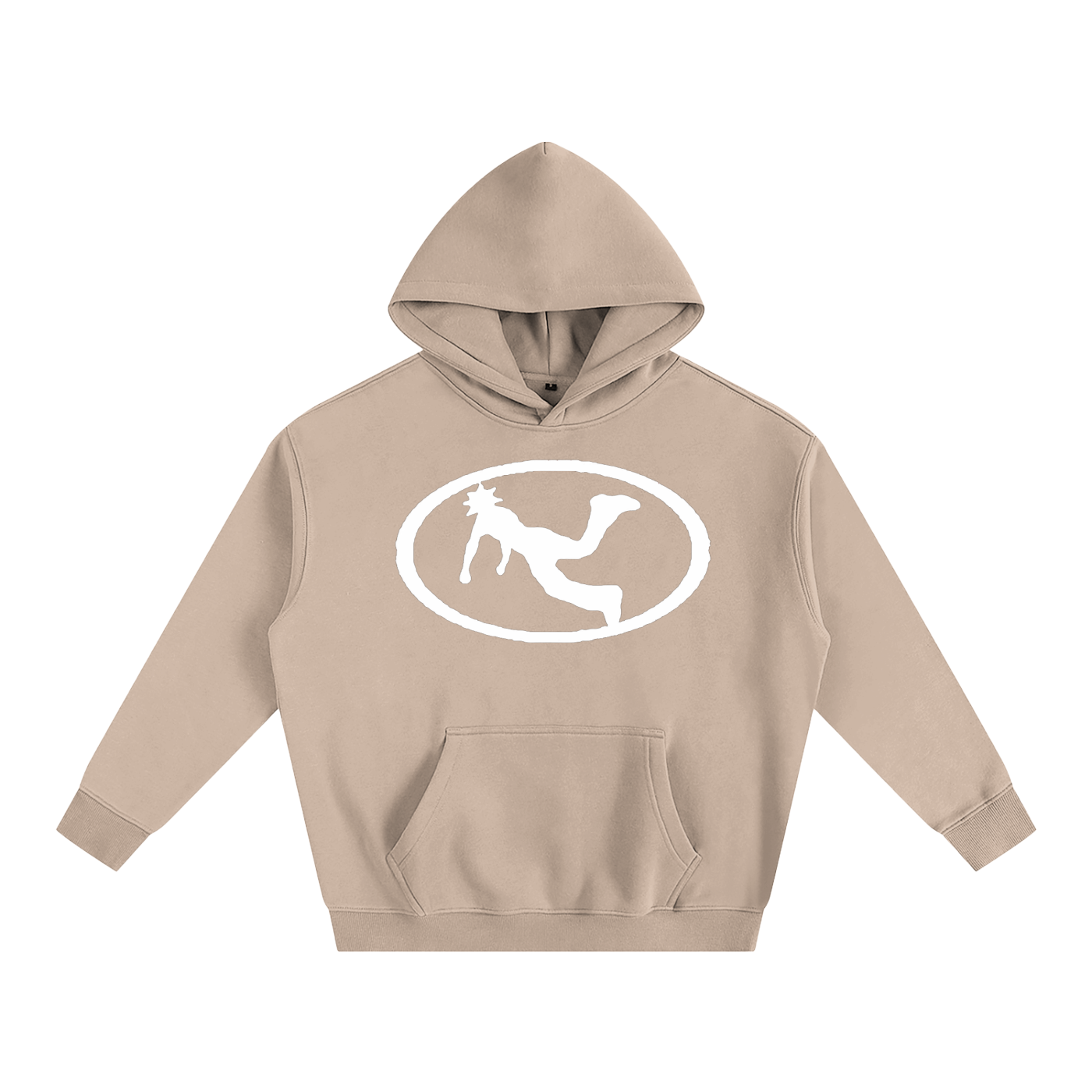 Pluto W Oval Logo Oversize Fleeced Hoodie