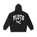 Pluto Oval Logo Heavyweight Zip-up Hoodie
