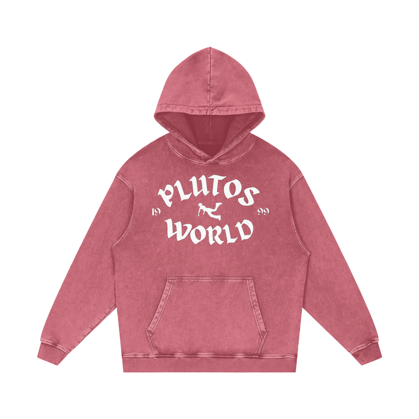 Plutos World Logo 1999 Snow Washed Hoodie
