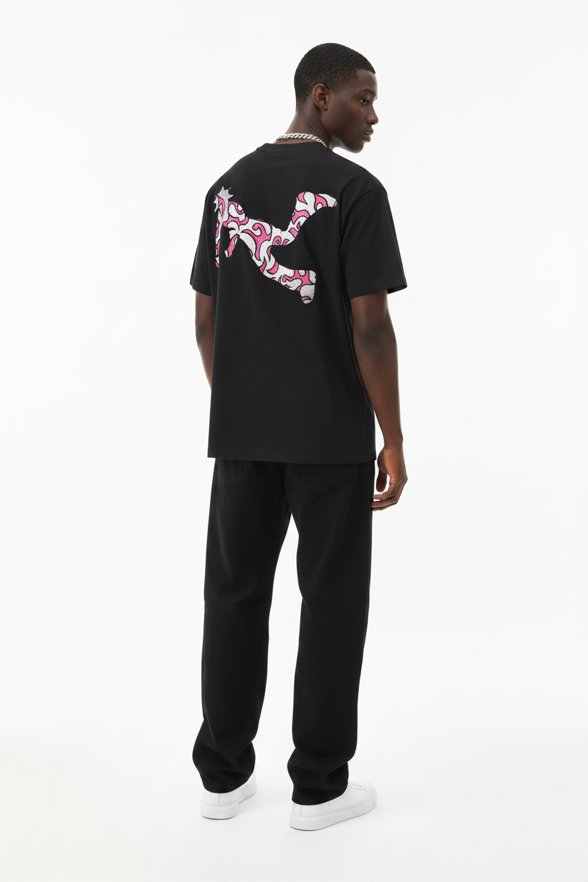ANGEL Pink Decor Cotton Tee-Shirt