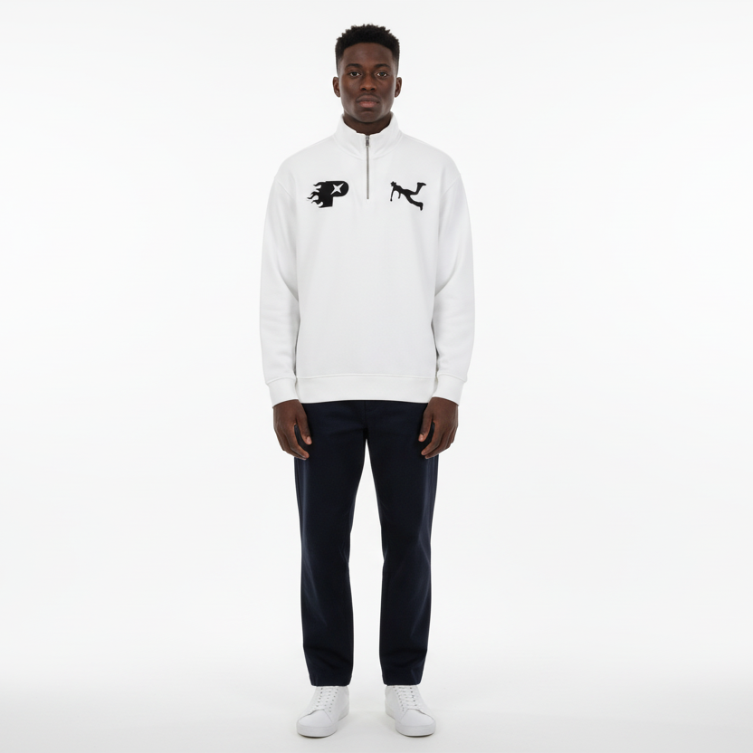 Pluto P Quarter-Zip Fleece Sweatshirt