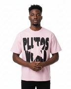 PlutosWorld Black Star Cotton Boxy Tee-Shirt
