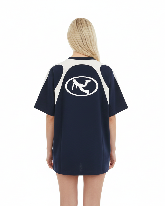 Pluto White Oval Logo Panel Tee-Shirt