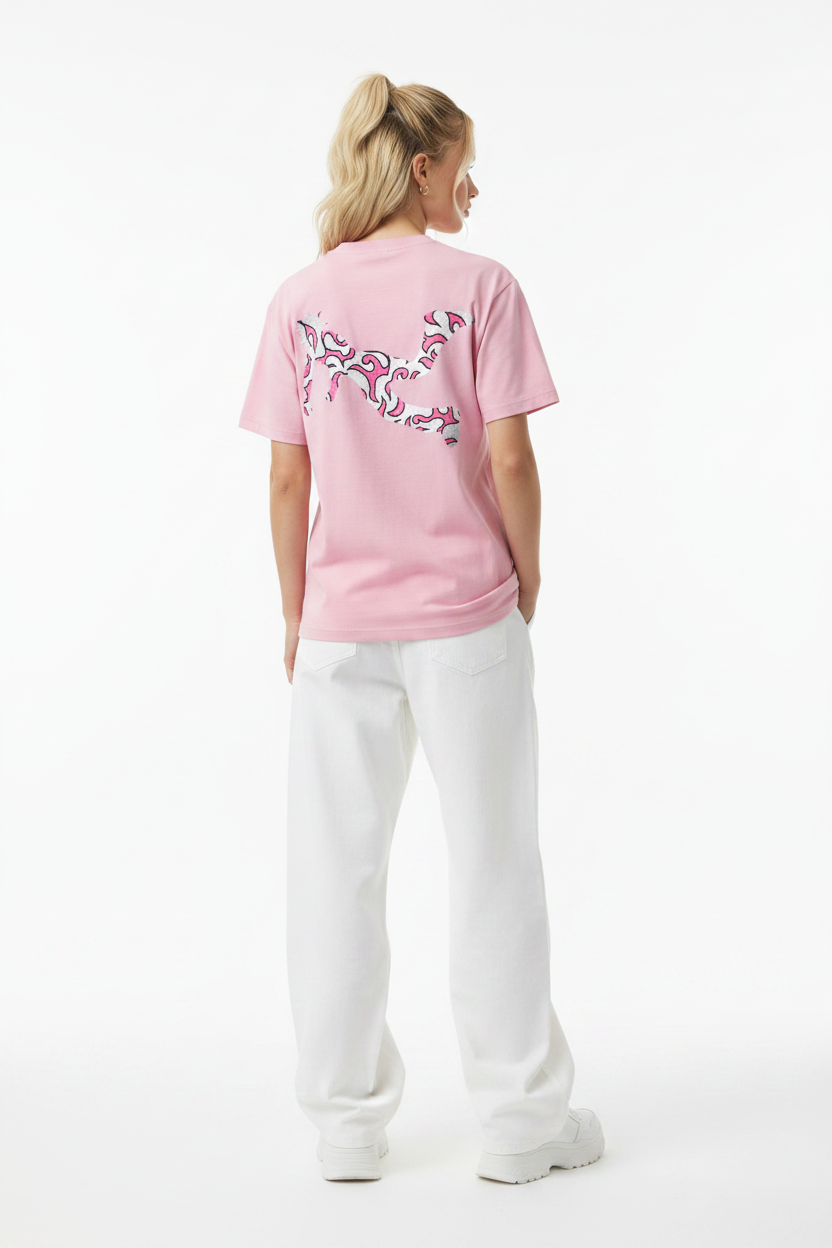 ANGEL Pink Decor Cotton Tee-Shirt