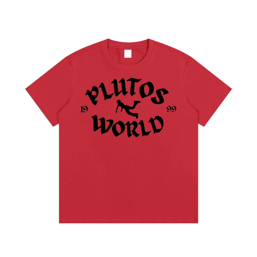 Plutos World Black 1999 Logo Tee-Shirt