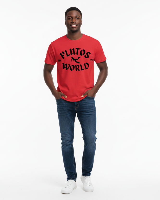 Plutos World Black 1999 Logo Tee-Shirt