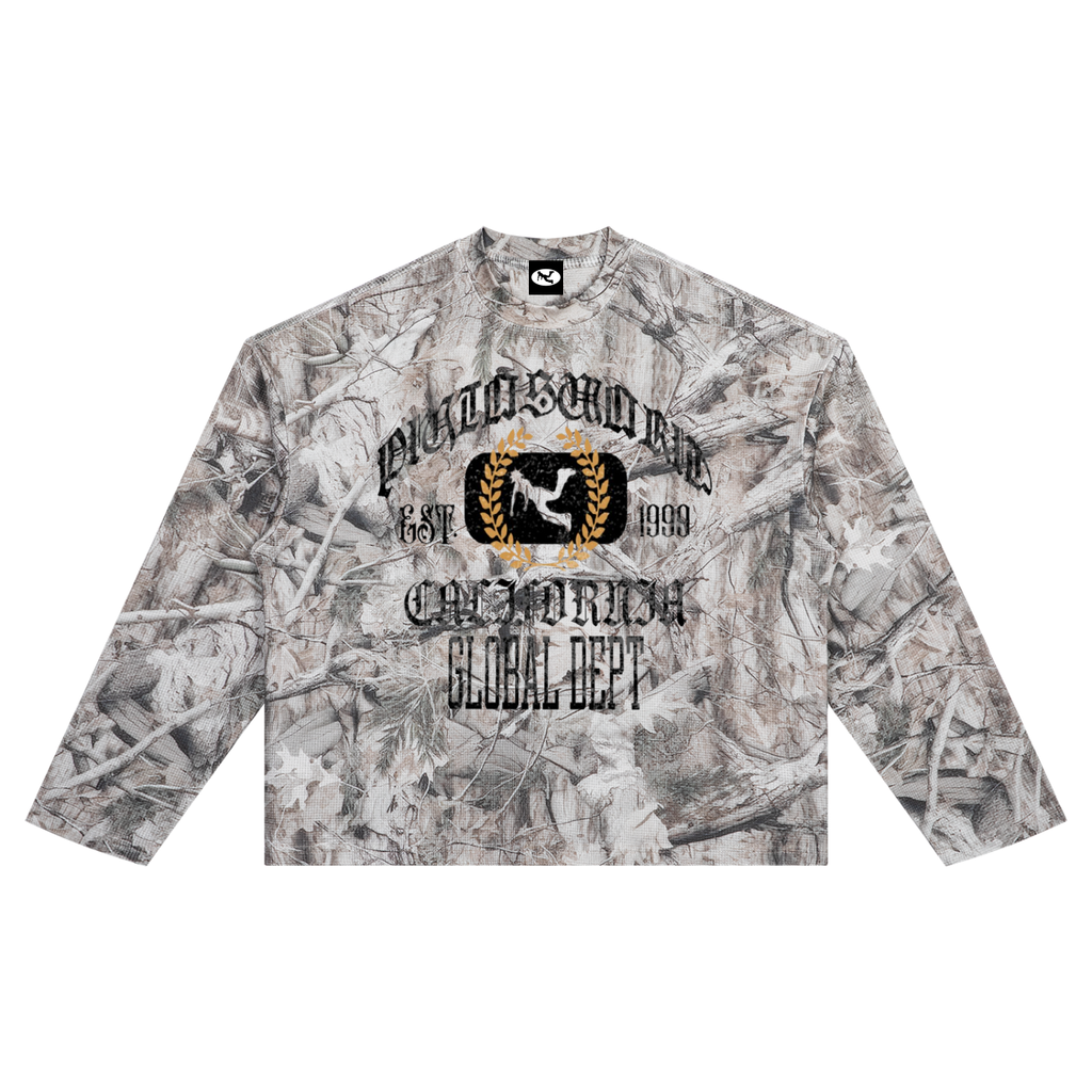 Global Dept Tree Camo Waffle Long Sleeve