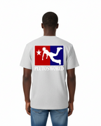 PlutosWorld Red & Blue Cotton Tee-Shirt