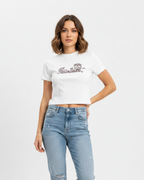 Women's Ressentiment Skull Slim Fit Mock Neck T-Shirt