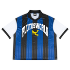 PLUTOSWORLD Striped Collared Soccer Jersey