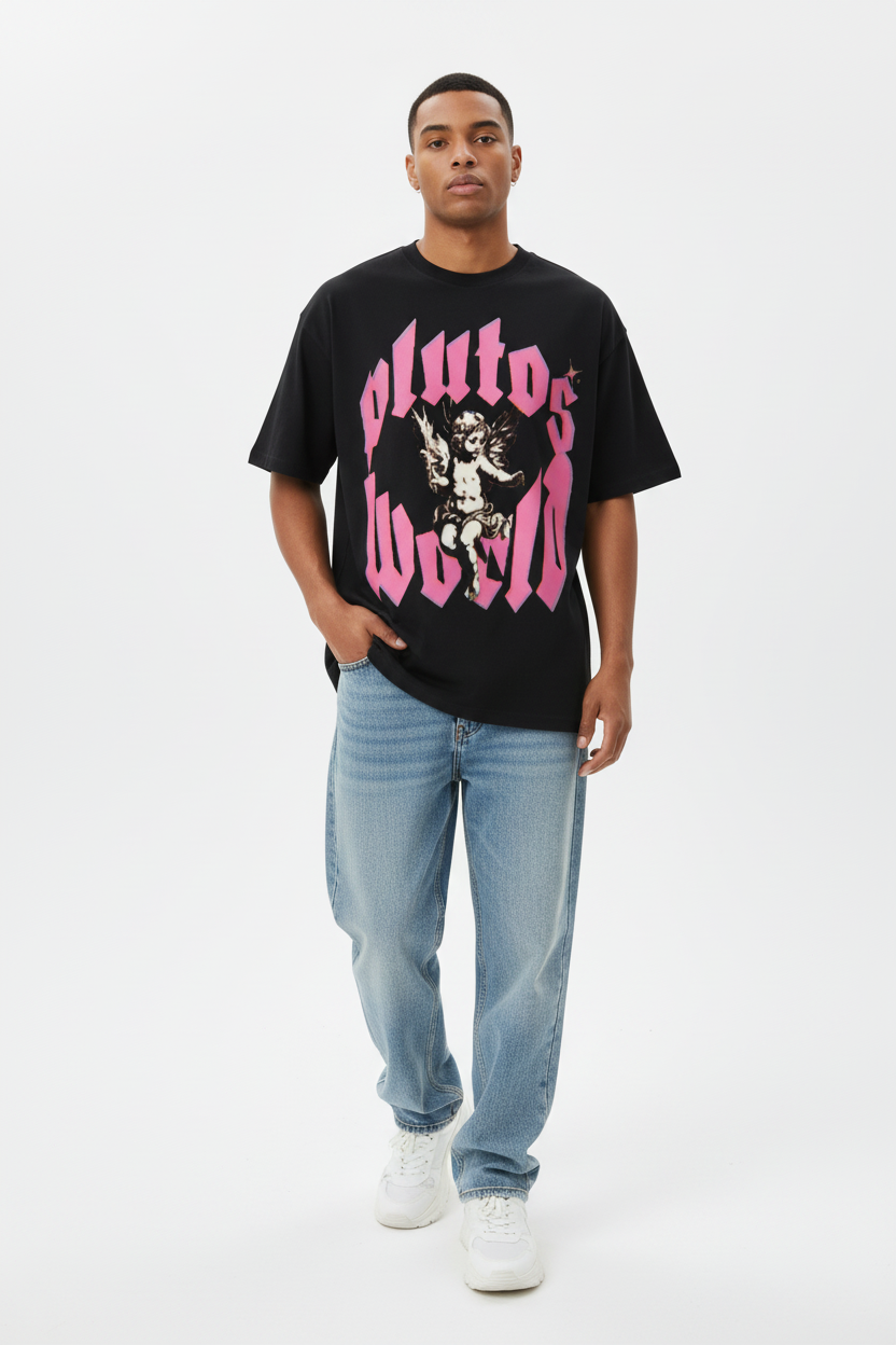 Pluto's World Angel Cotton Tee-Shirt