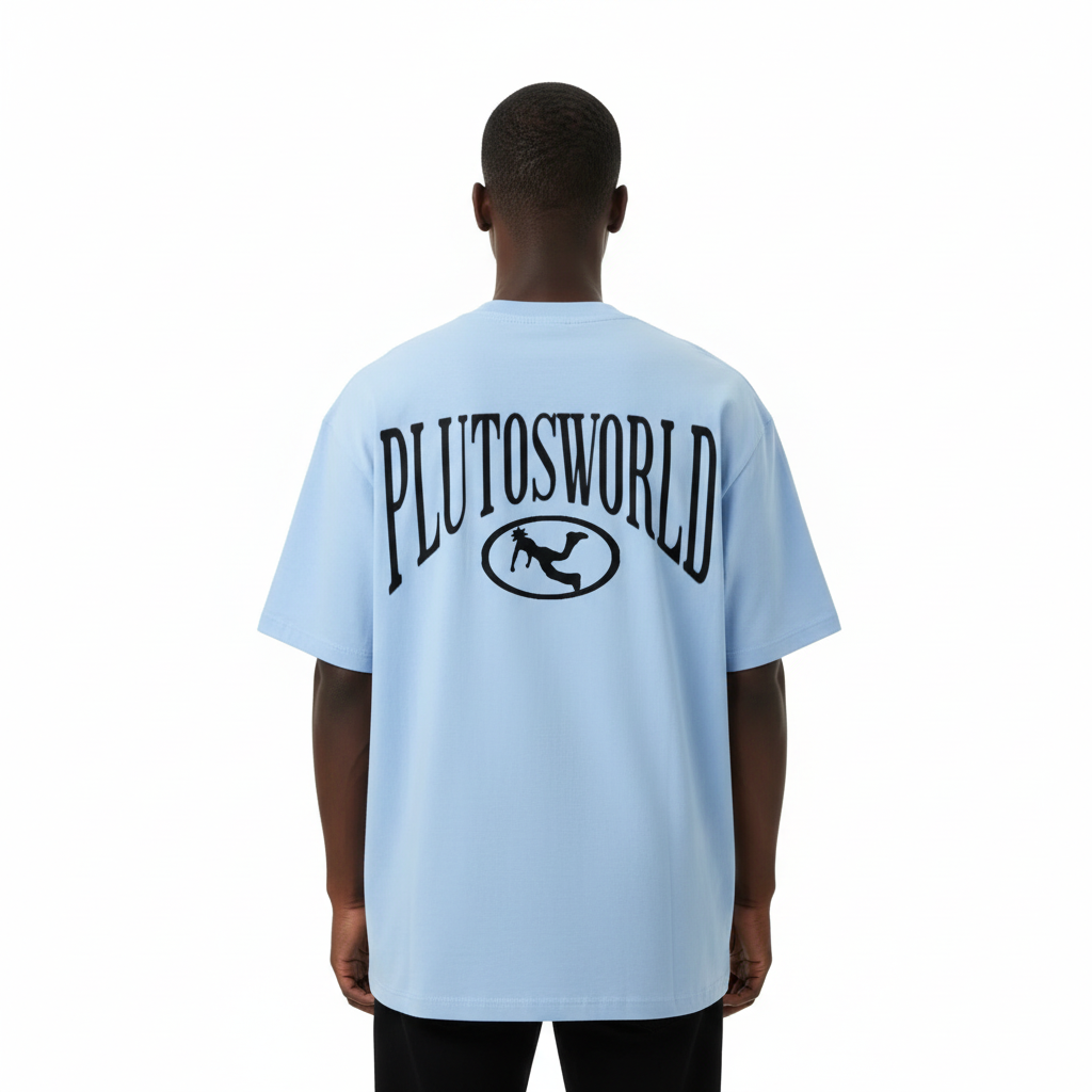Pluto Black Oval Logo Tee-Shirt