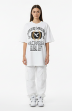 PLUTSWORLD GLOBAL DEPT 1999 Boxy Raw-Edge Tee-Shirt
