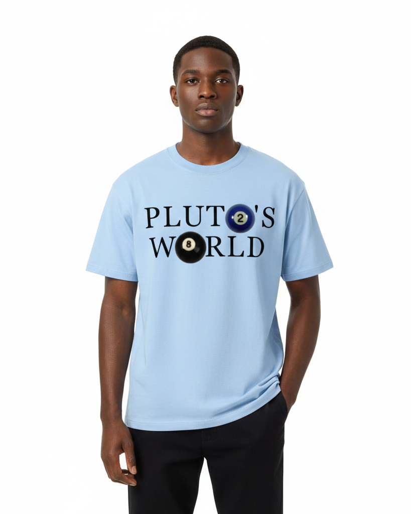 Plutos World Billiards Cotton Tee-Shirt