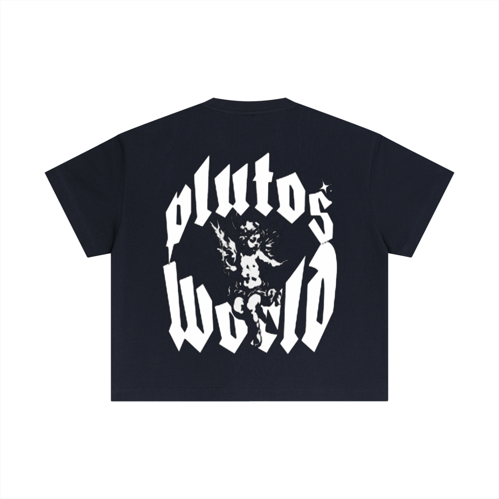 PlutosWorld Angel Cotton Boxy Tee-Shirt