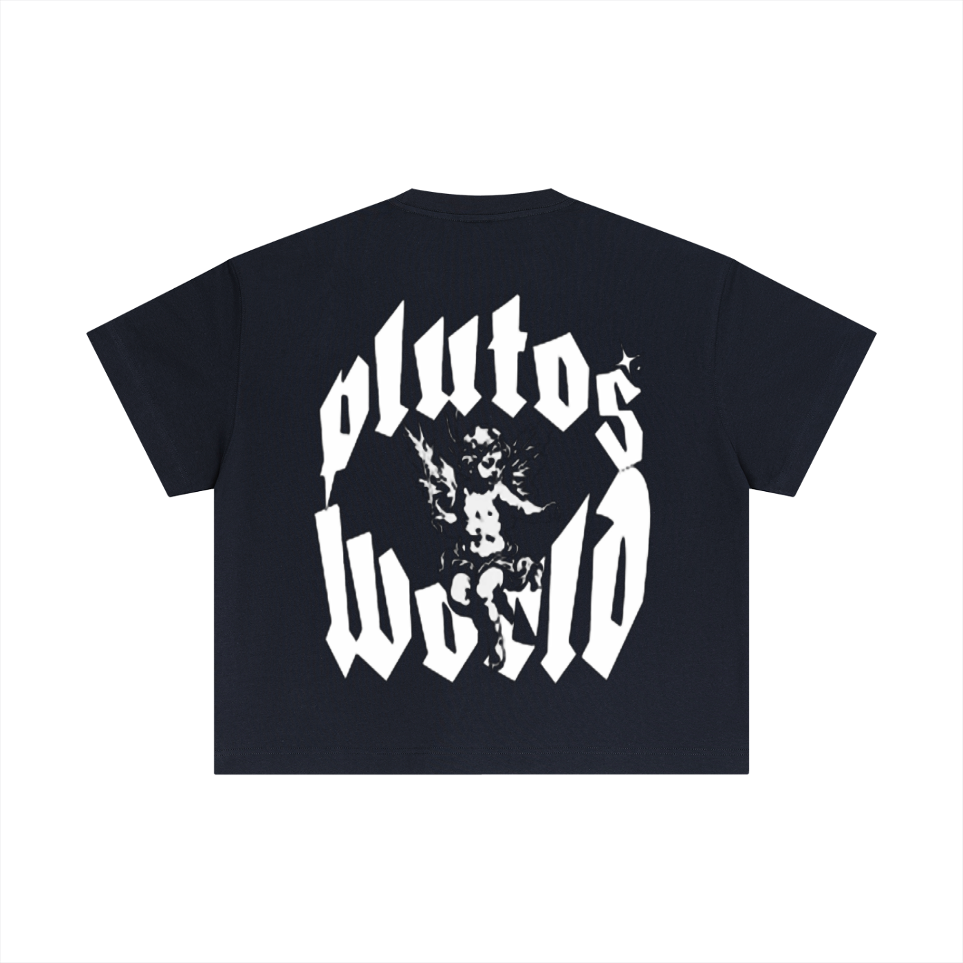 PlutosWorld Angel Cotton Boxy Tee-Shirt