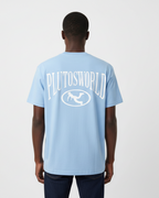 Pluto White Oval Logo Tee-Shirt