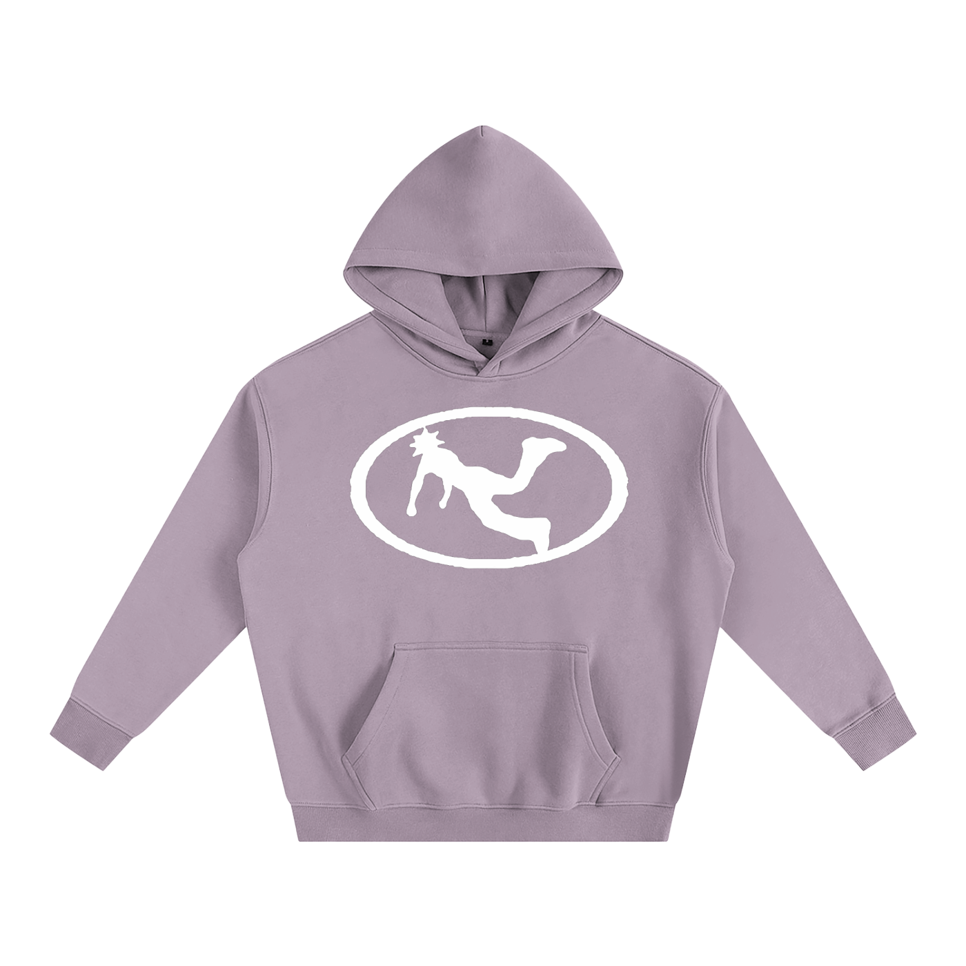 Pluto W Oval Logo Oversize Fleeced Hoodie