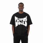 Plutos World Bulk Boxy Half-Sleeve Raw-Edge Tee-Shirt