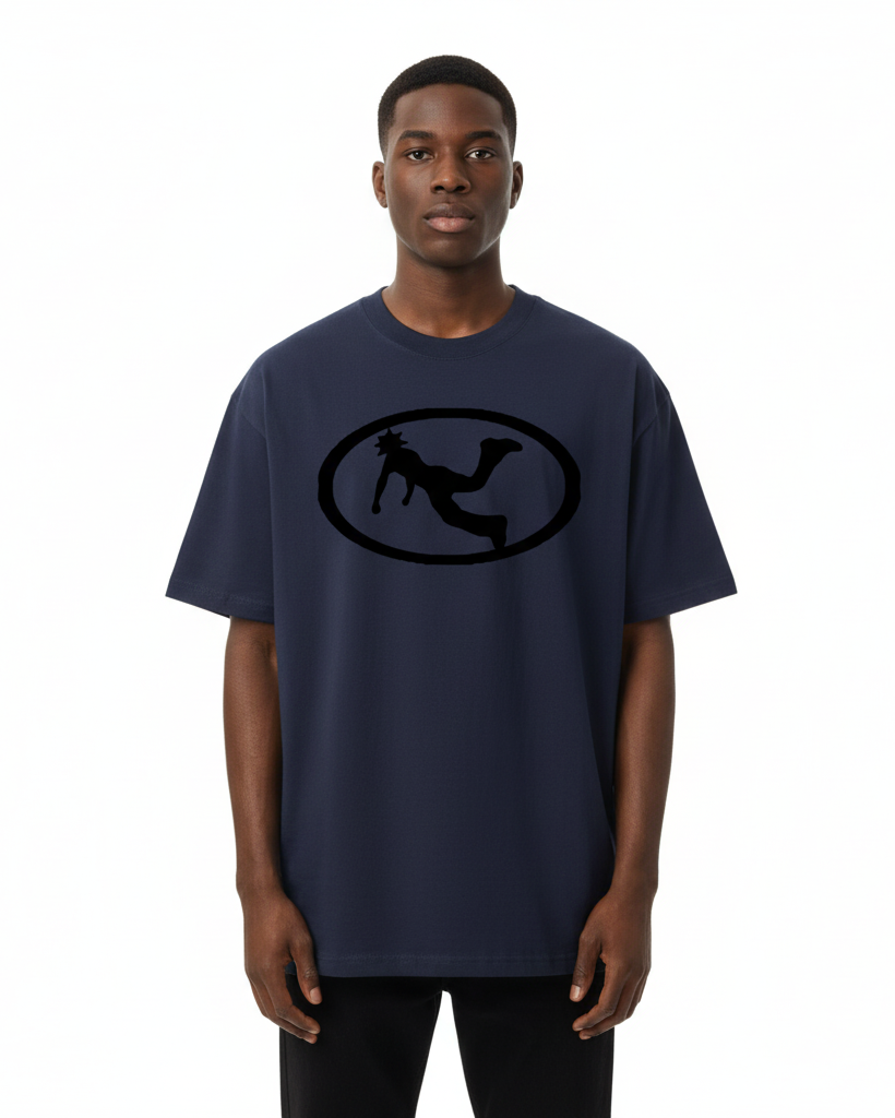Pluto Black Oval Logo Tee-Shirt