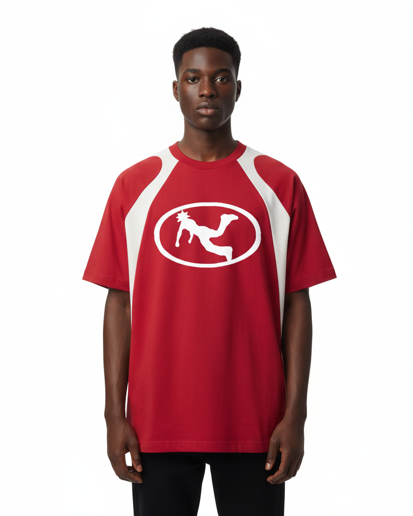 Pluto White Oval Logo Panel Tee-Shirt