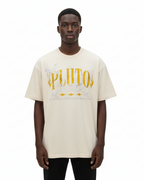 Pluto World Yellow Fire Vintage Cotton Tee-Shirt
