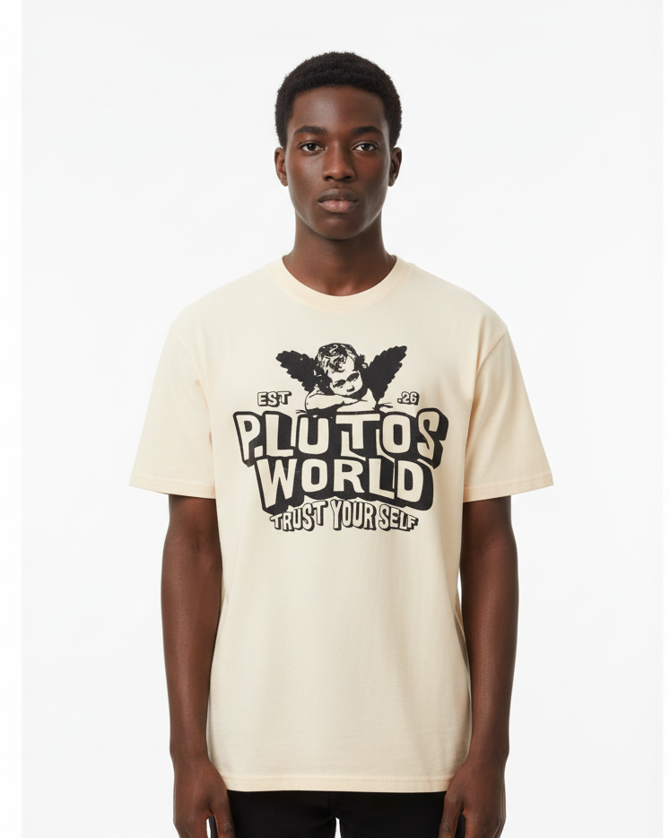 Plutos Angel World Cotton Tee-Shirt