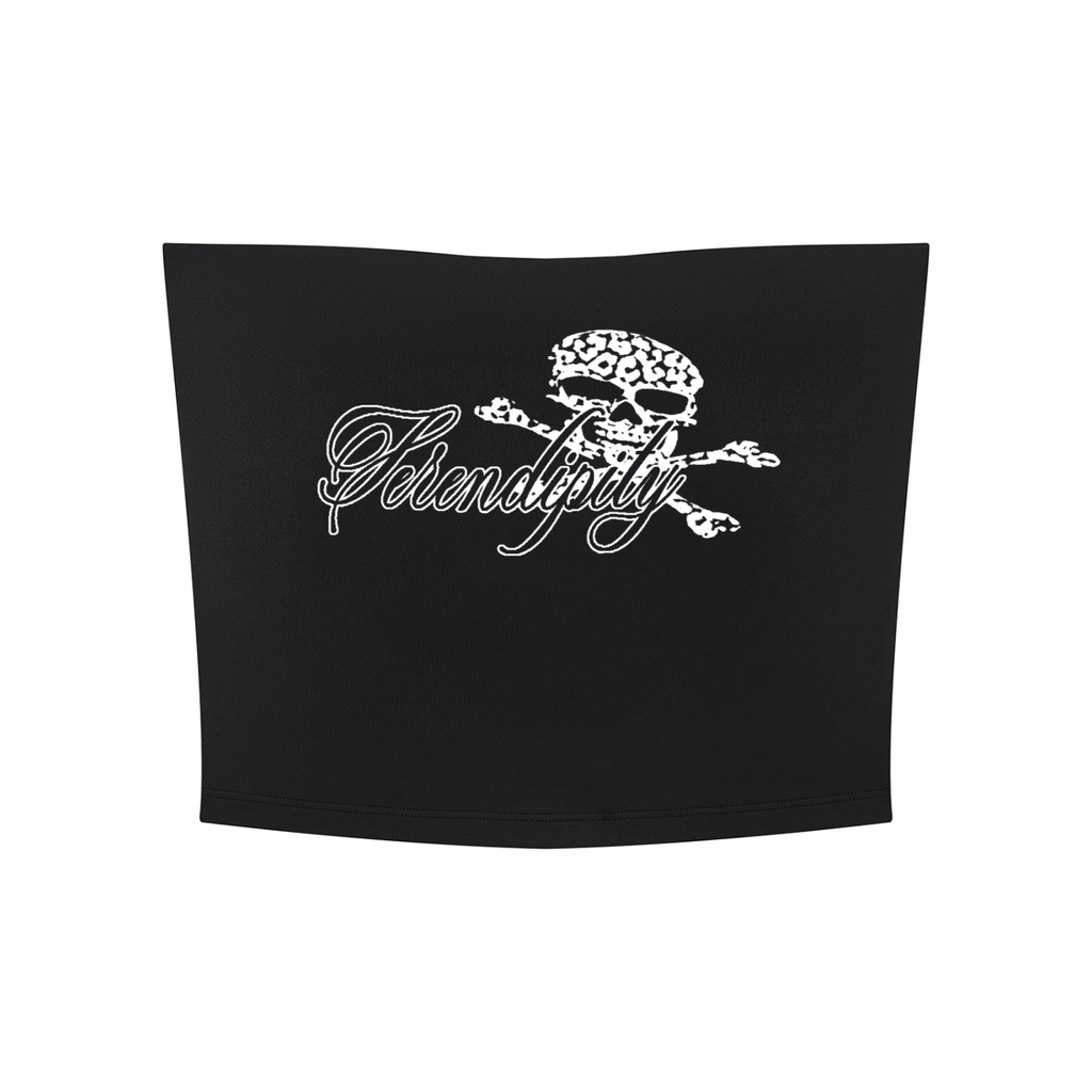 Serendipity Skull Cropped Tube Top