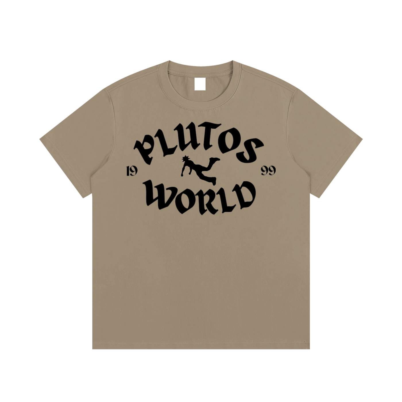 Plutos World Black 1999 Logo Tee-Shirt