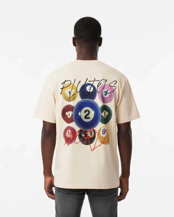Plutos World Billiards Cotton Tee-Shirt