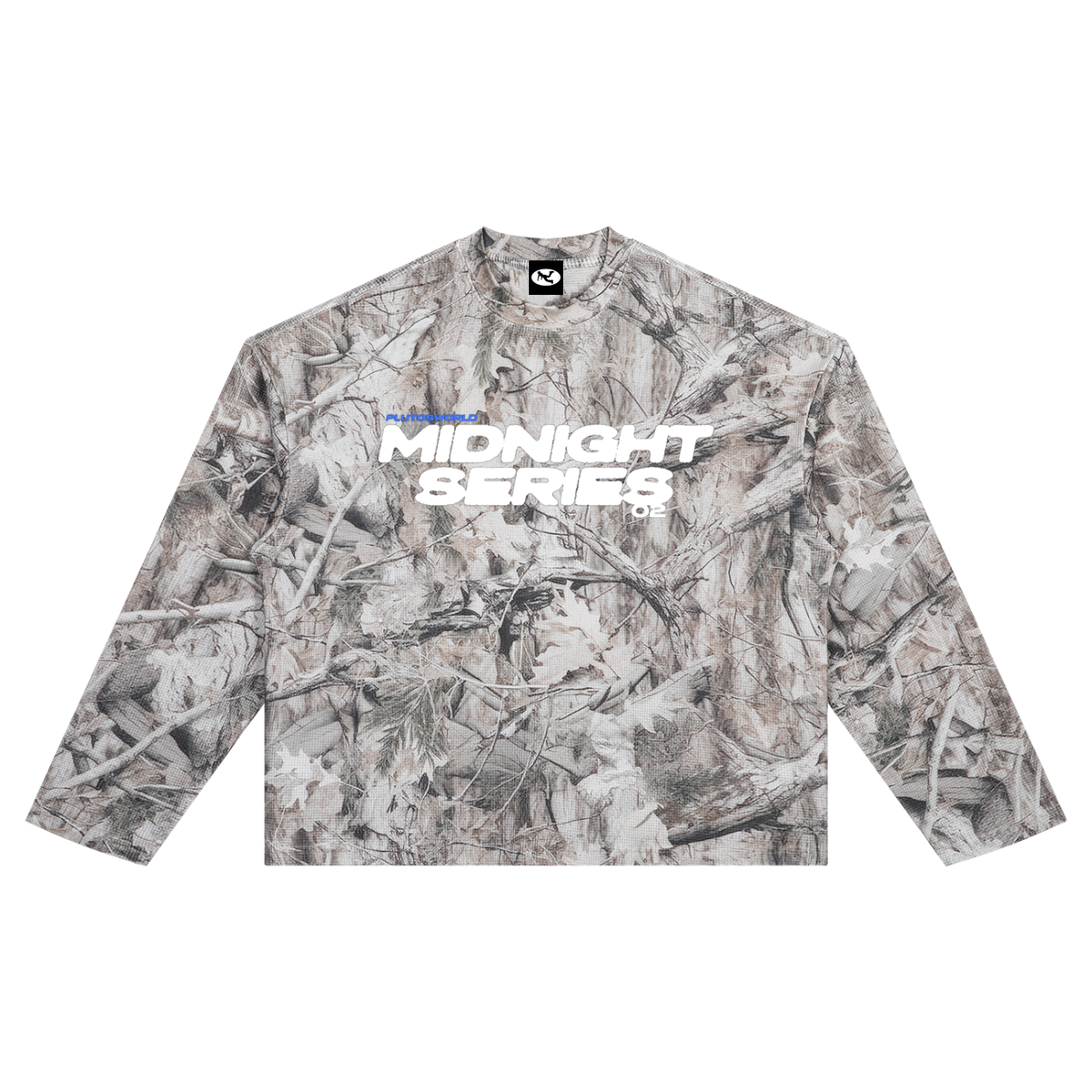 White MDNT Series 02 Camo Waffle Long Sleeve