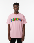 PlutosWorld Rainbow Font Cotton Tee-Shirt