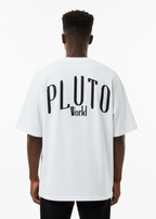 Pluto Cross Face Loose Cotton Tee-Shirt