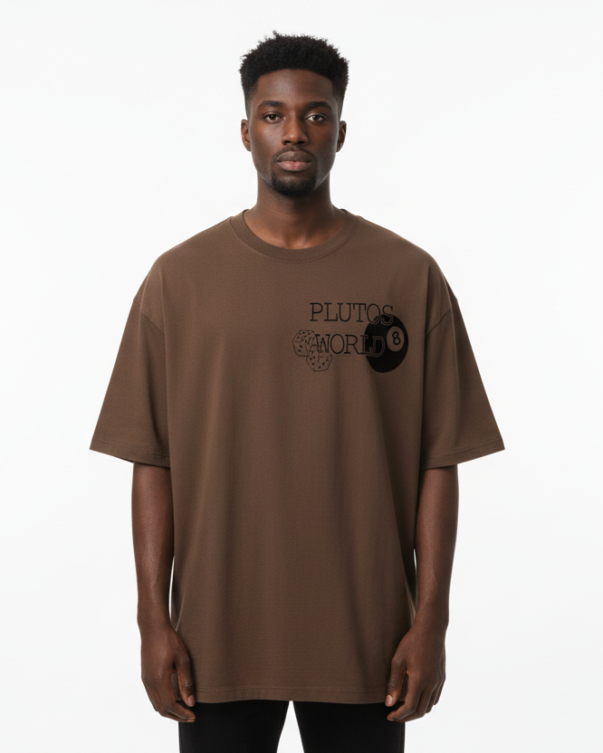 PLUTOSWORLD 8Ball Cotton Tee-Shirt