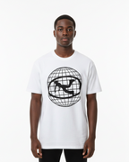 Pluto Oval Logo Globe Cotton Tee-Shirt