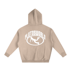 Pluto W Oval Logo Oversize Fleeced Hoodie
