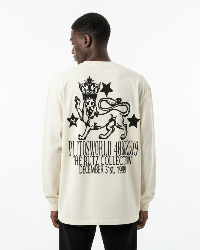 The Rutz Collection Oversized Long Sleeve Tee-Shirt