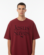 Jesus Saves Pluto Cotton Tee-Shirt