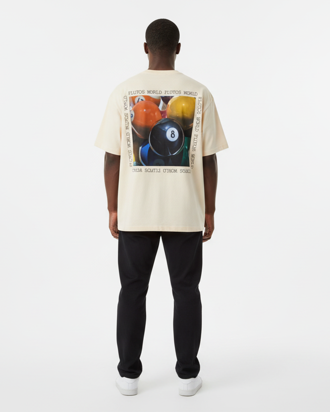 PLUTOSWORLD 8Ball Cotton Tee-Shirt