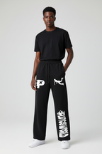 Plutos World Flame Straight-Leg Sweatpants
