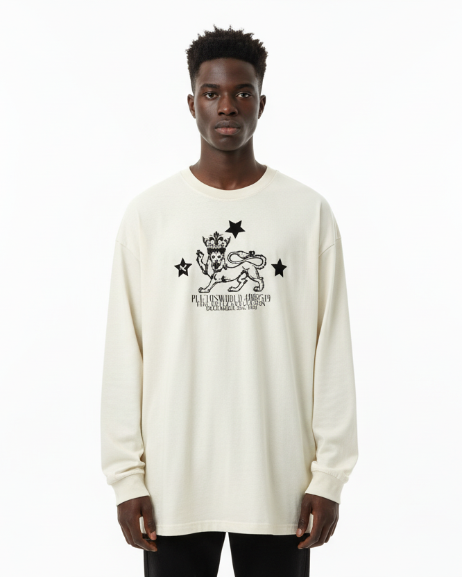 The Rutz Collection Oversized Long Sleeve Tee-Shirt