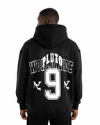 Pluto Nostalgia White Oversize Fleeced Hoodie