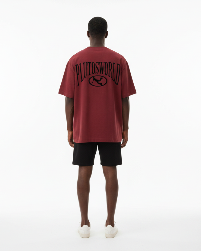 Pluto Black Oval Logo Tee-Shirt