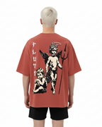 Pluto Angel Trident Loose Cotton Tee-Shirt