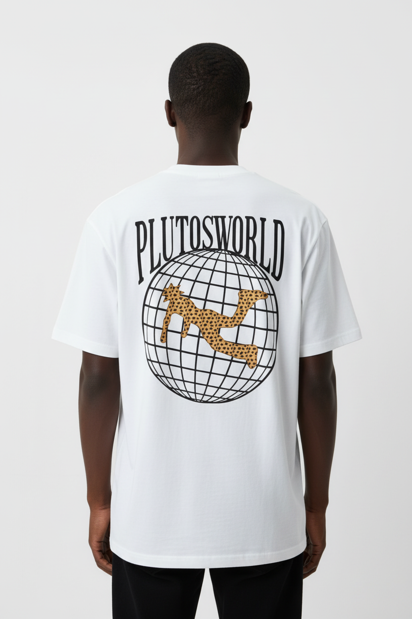 Pluto Worldwide Cotton Tee-Shirt